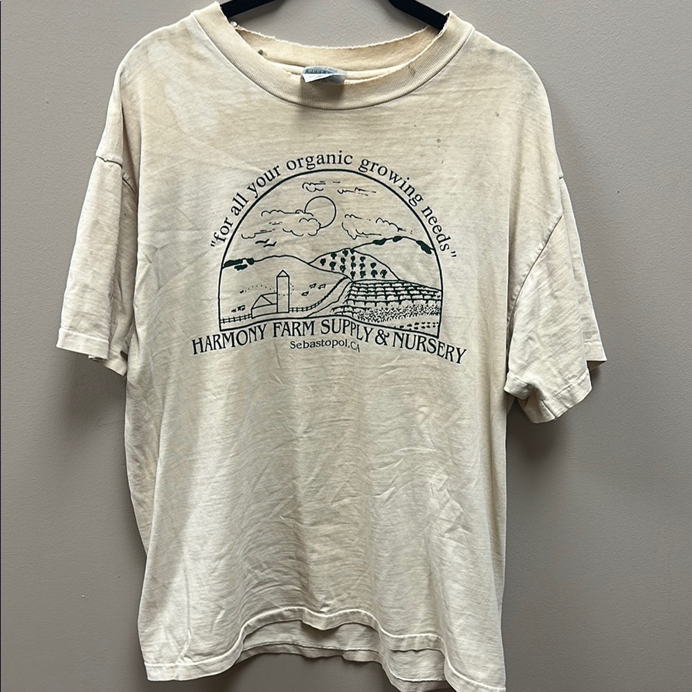 Harmony Farm Supply & Nursery Short Sleeve Tee with Graphic Design